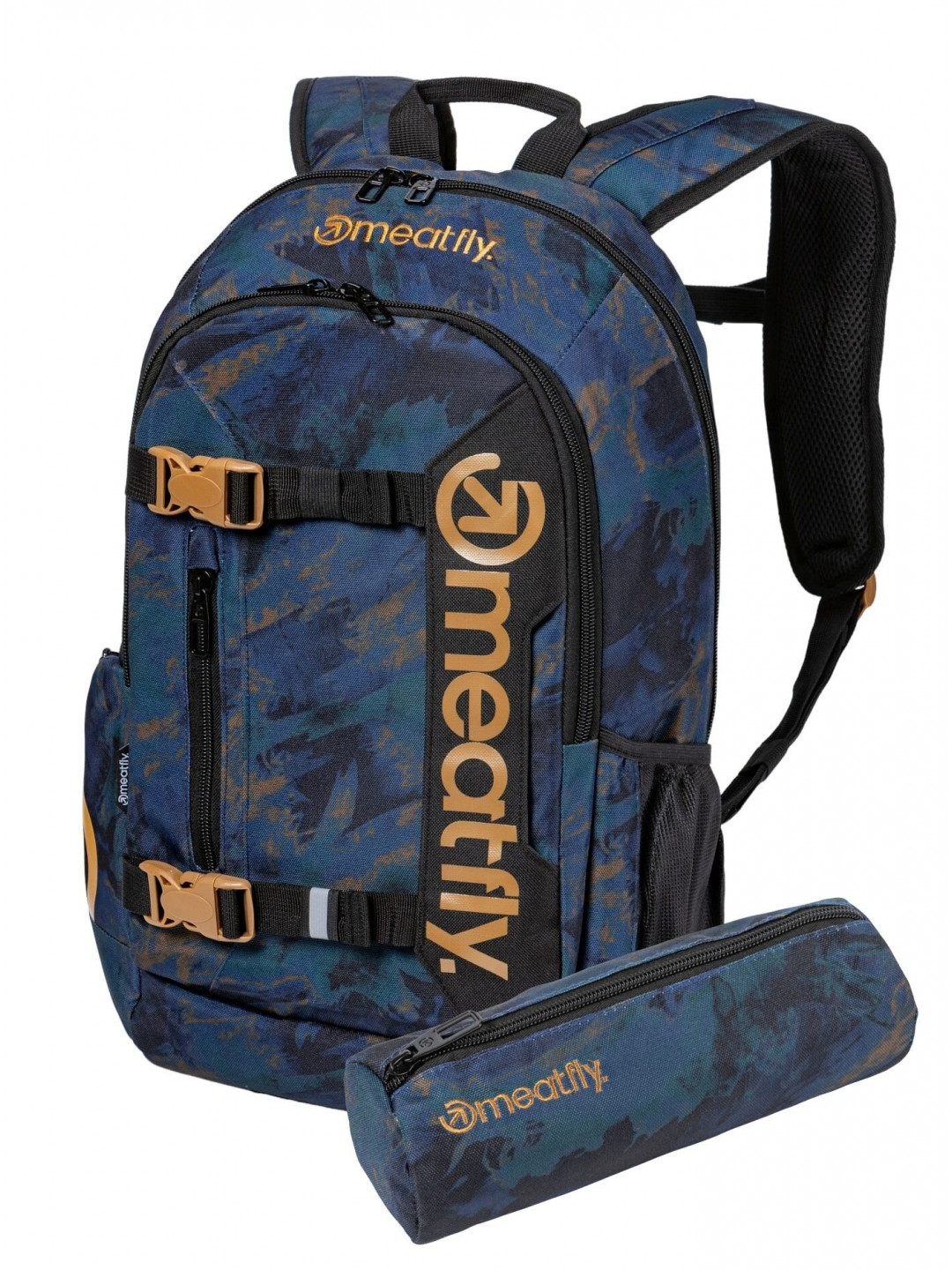 Meatfly batoh Basejumper Mossy Navy 22 L Modrá Objem 22 L
